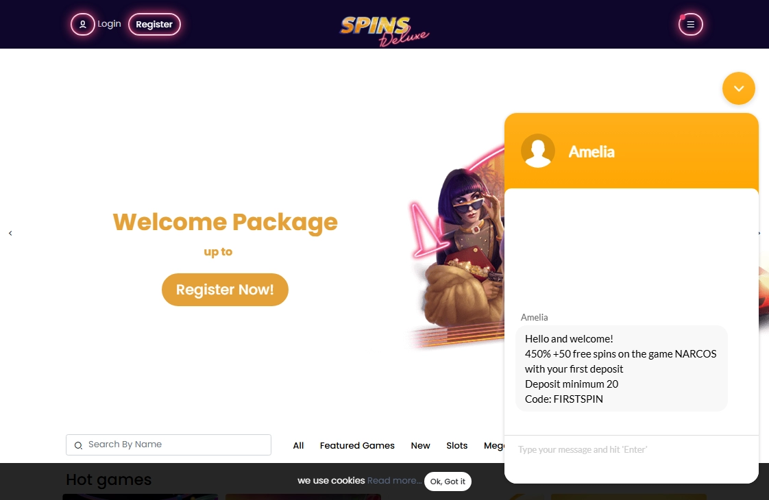 Spins Deluxe Casino